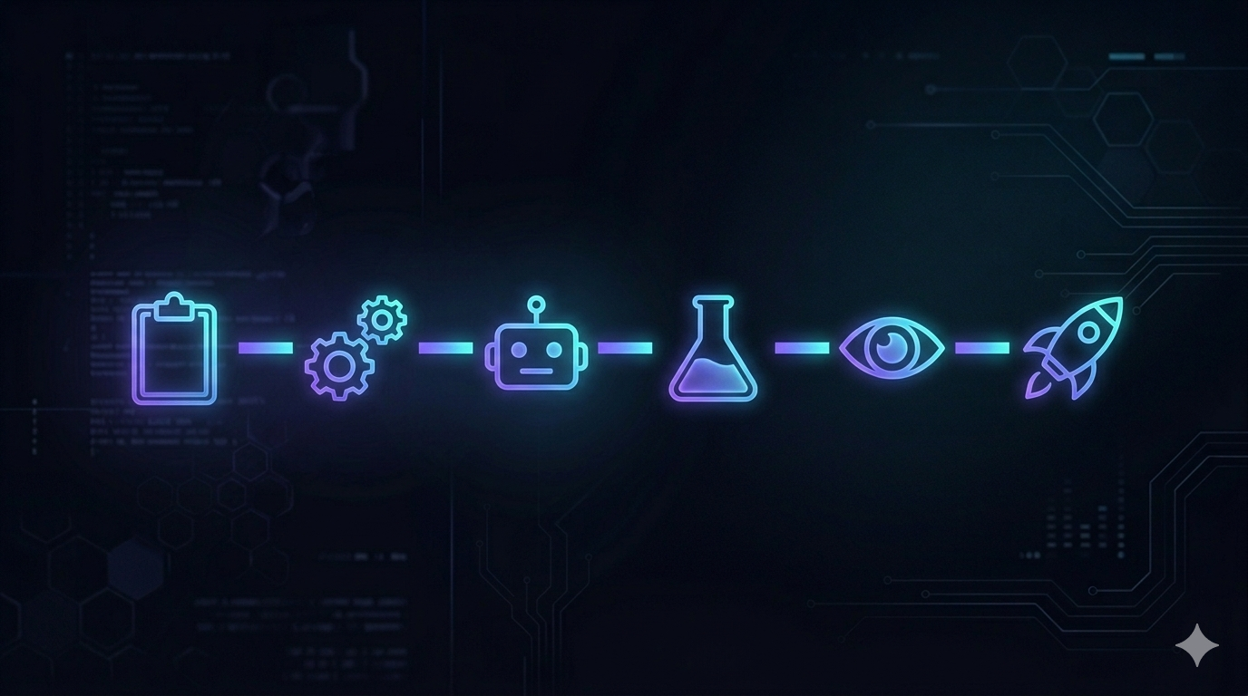 The SDD workflow pipeline — from spec to production